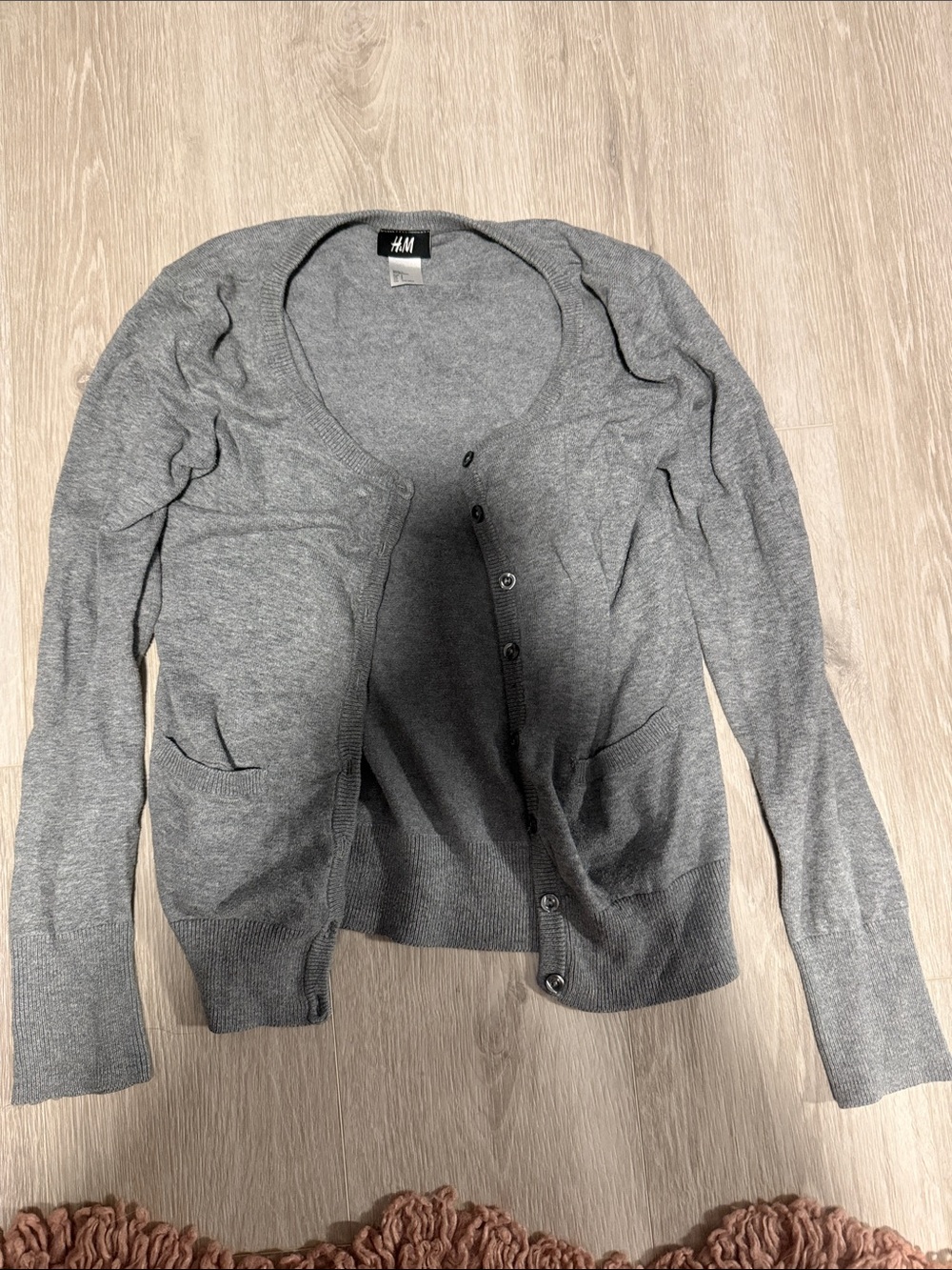 H&M Gray Button-Front Women's Cardigan